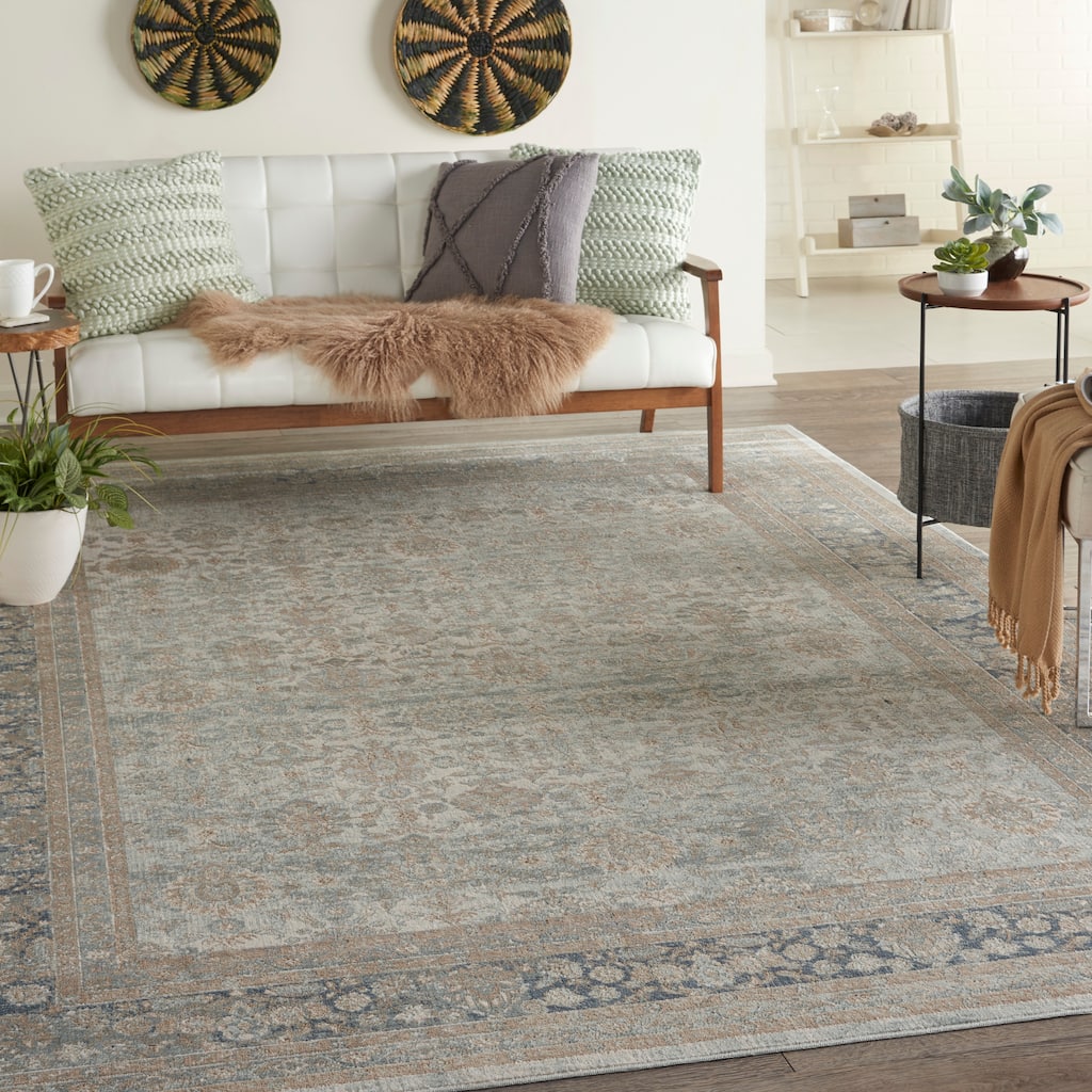 Malta Floral Vintage Persian Medallion Area Rug
