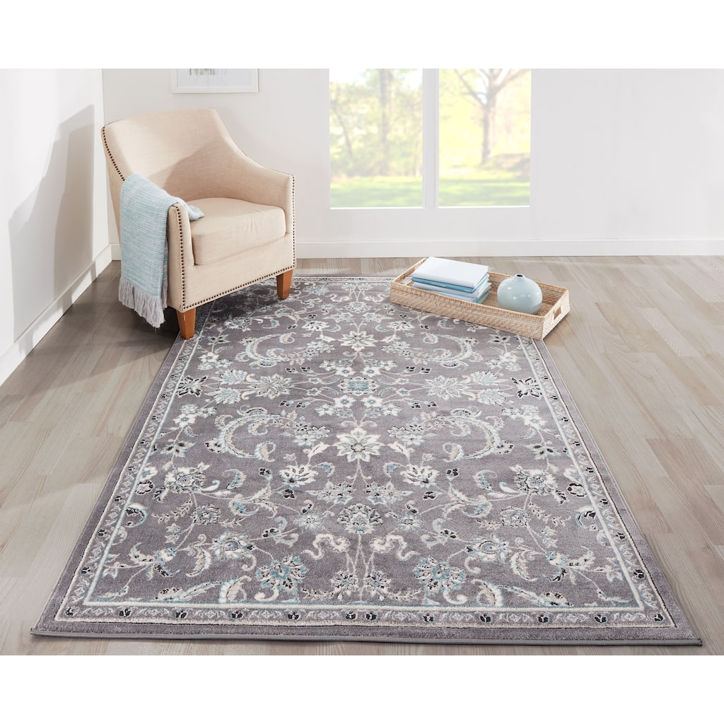 Momeni Brooklyn Heights Polyester Blend Floral Area Rug