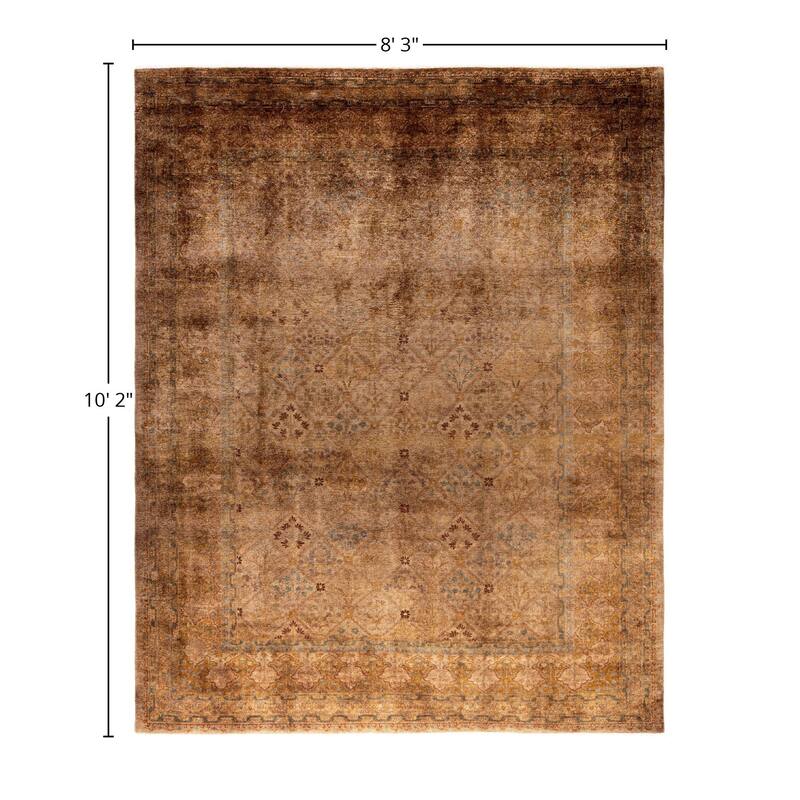 Overdyed One-of-a-Kind Hand-Knotted Area Rug - Gold - 8' 3" x 10' 2"