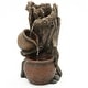 preview thumbnail 6 of 7, Brown Resin Tree Farmhouse Pots Outdoor Water Fountain with Lights