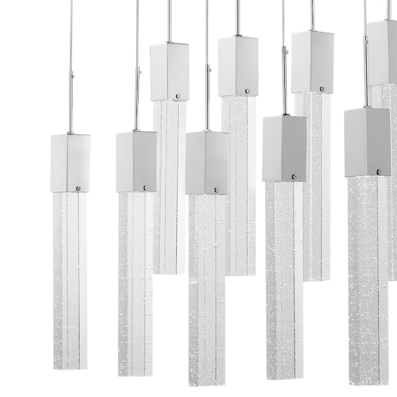 Rectangular Crystal Chandelier // XL 10 Light - N/A