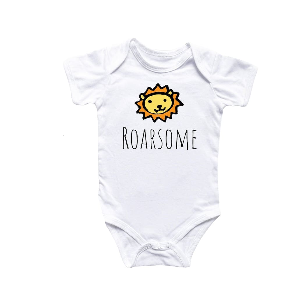 Lion Safari Animal - Baby Boy Girl Clothes Infant Bodysuit Funny Cute Newborn