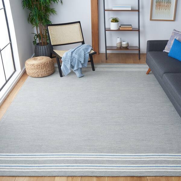 slide 2 of 15, SAFAVIEH Handmade Metro Shinobu Stripe Wool Rug