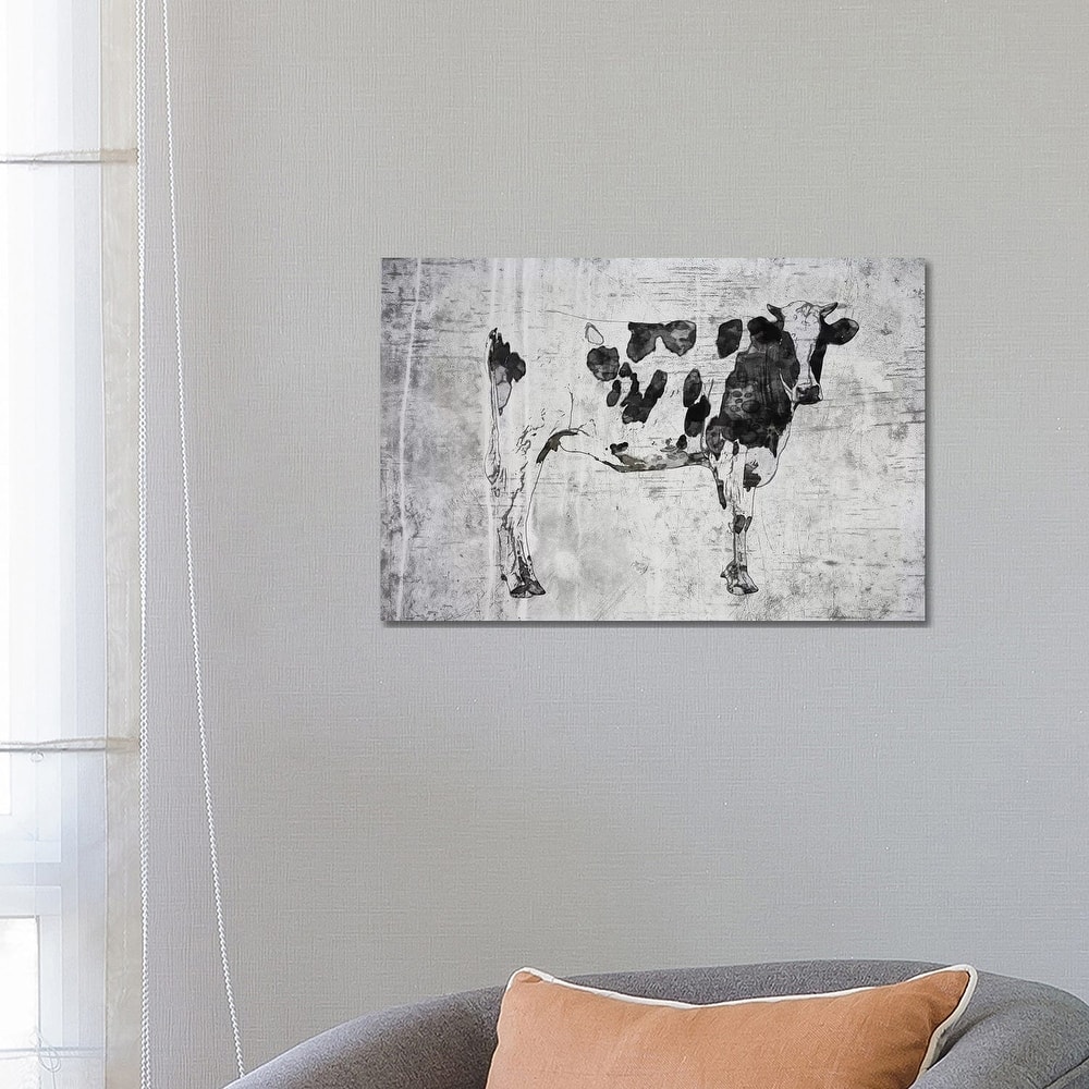 iCanvas "Rustic Cow" by Irena Orlov Canvas Print