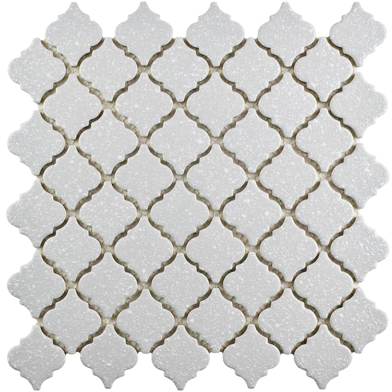 Merola Tile Hudson Tangier Crystalline Grey 12-3/8" x 12-3/8" Porcelain Floor and Wall Tile
