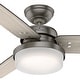 preview thumbnail 8 of 13, Hunter 44" Sentinel Ceiling Fan with LED Light and Handheld Remote - Soft Modern, Farmhouse, Transitional