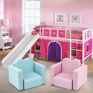 2 Piece Children S Sofa Set For Kids Activities 3 Colors Overstock 32654471