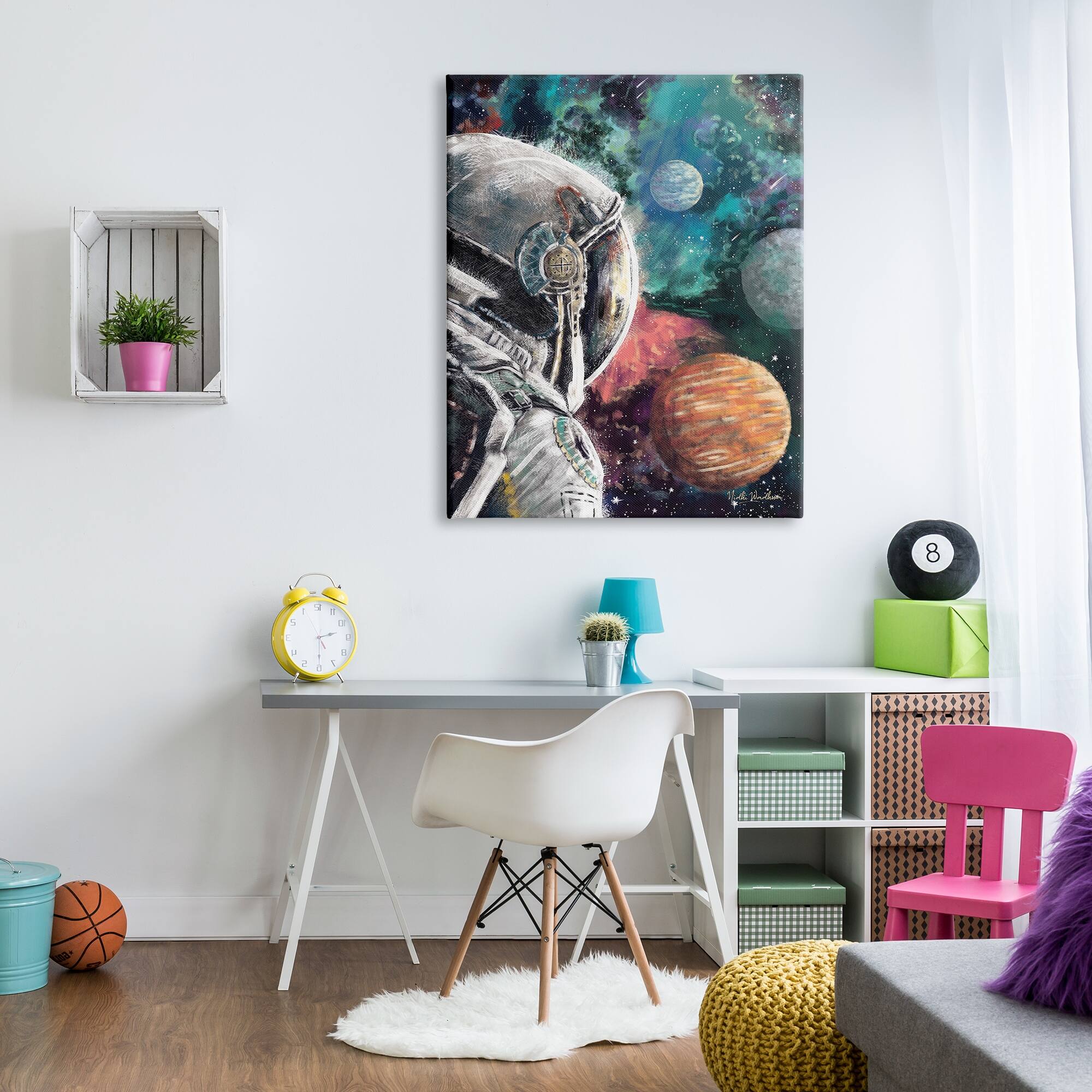 Stupell Astronaut & Outer Space Canvas Wall Art Design by Nidhi Wadhwa