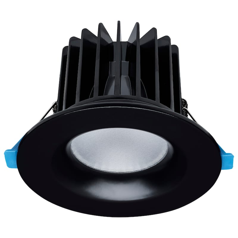 16/20/24 Watt LED Remote Driver Downlight 27K/30K/35K/40K/50K CCT Field Selectable Round Black