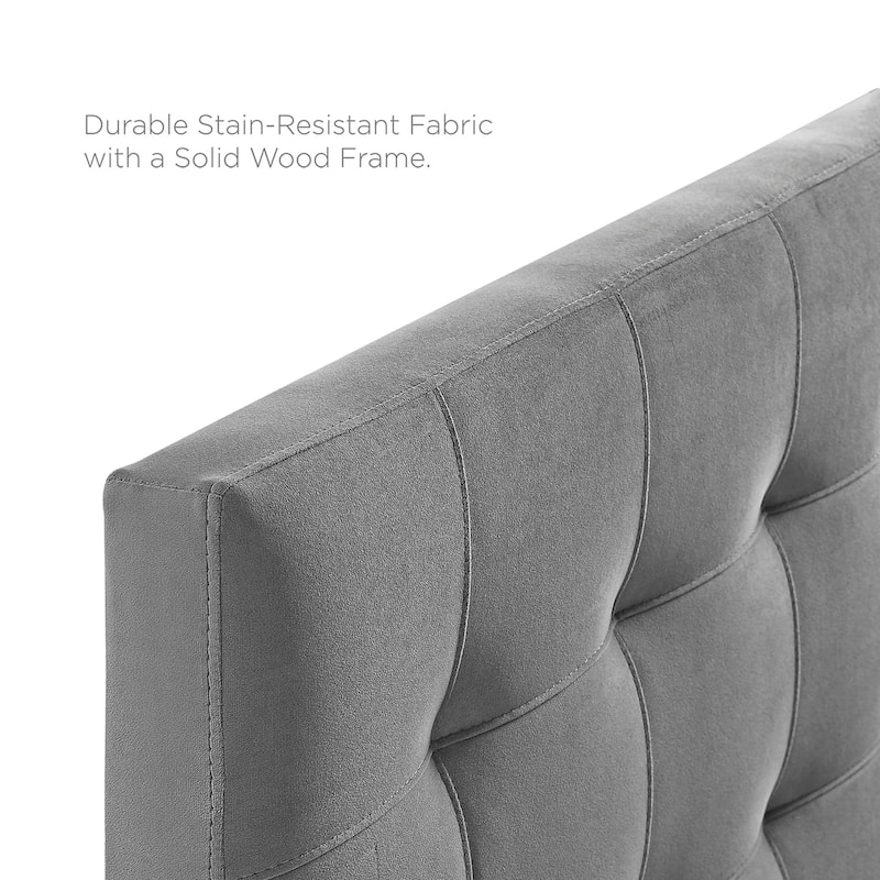 Copper Grove Worishofen Full-size Tufted Velvet Headboard