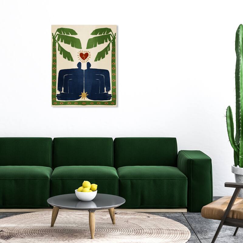 Wynwood Studio Canvas Floral and Botanical Back to back White and Cream White Modern & Contemporary Wall Art Canvas Print - 36 x 30