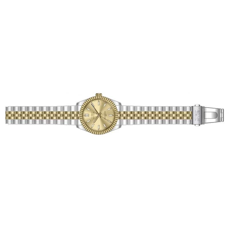 Invicta Men's 47487 Specialty Quartz 3 Hand Gold Dial Watch