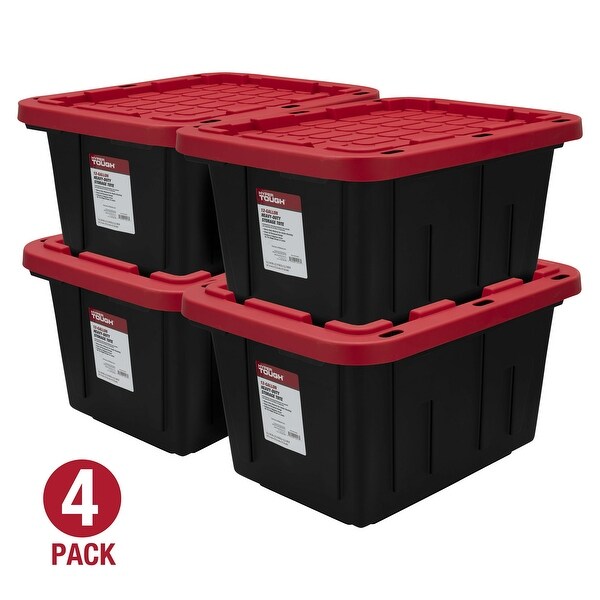 12 Gallon Snap Lid Storage Bin Container Set of 4 On Sale Bed Bath Beyond 38315533