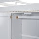 preview thumbnail 9 of 7, Full Loft Bed with Built-in Wardrobe, Desk, Shelves&Drawers, Wood Loft Bed Frame w/Full-Length Guardrails for Bedroom Dorm,White