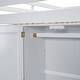 preview thumbnail 13 of 15, White Full Size Solid Wood Loft Bed with Built-in Wardrobe, Desk, Storage Shelves and Drawers