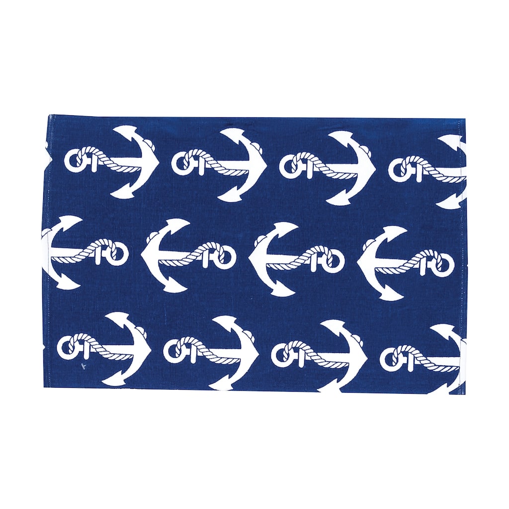 Beachy Anchor Cotton Placemat Set of 6 - Set of 6