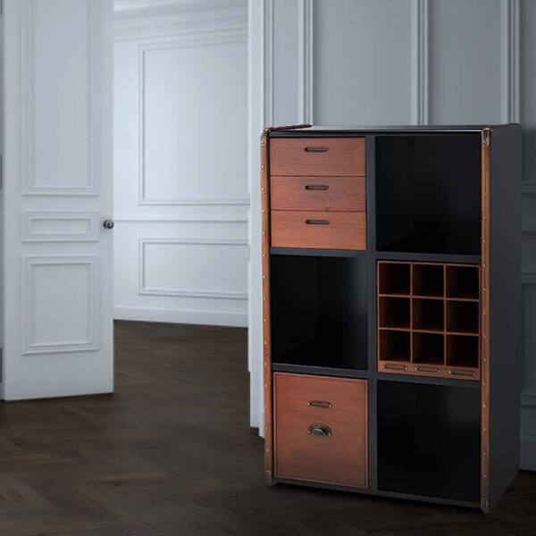 Authentic Models Zola Furniture in Black & Honey Distressed French