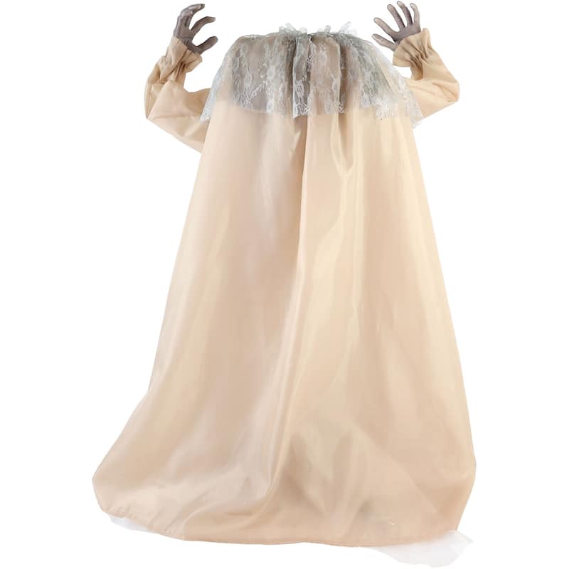Haunted Hill Farm Haunted Hill Farm 3.4 ft. Touch-Activated Animated Possessed Backbend Lady Halloween Animatronic - Multi