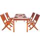 Option Set of 4 chairs and 1 rectangular straight table