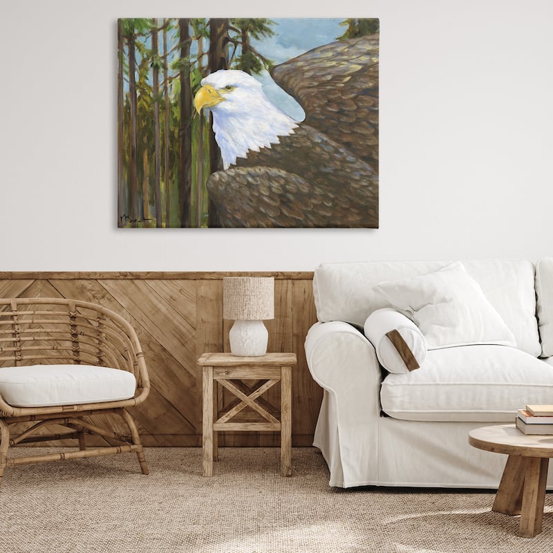 Stupell Woodland Eagle's View Canvas Wall Art Design By Paul Brent