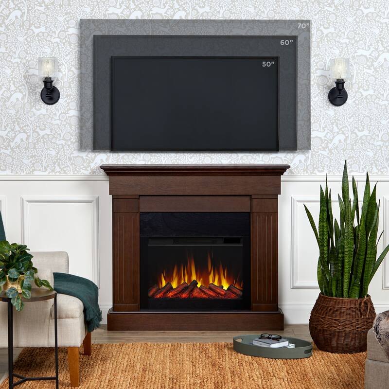 Crawford 48" Slim Electric Fireplace by Real Flame