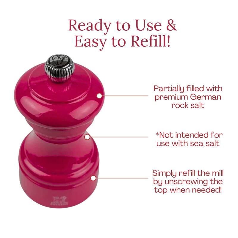 Peugeot Bistro Pepper and Salt Mill Set - 10cm - 4in.