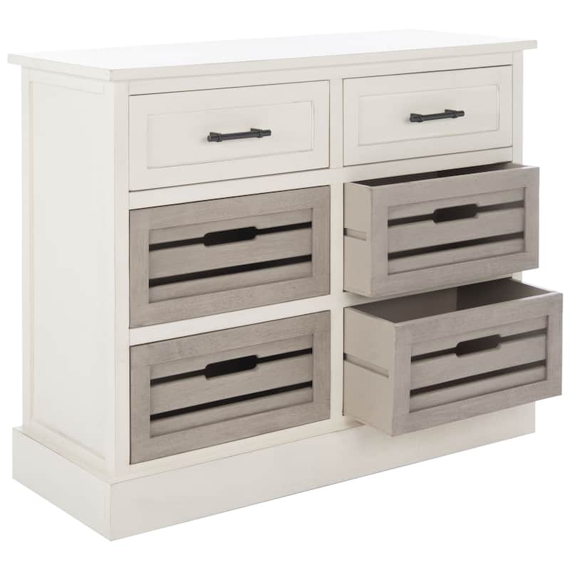SAFAVIEH Saadia Removable 6-Drawer Storage Chest - 31" W x 12.5" L x 26" H - 31Wx13Dx26H