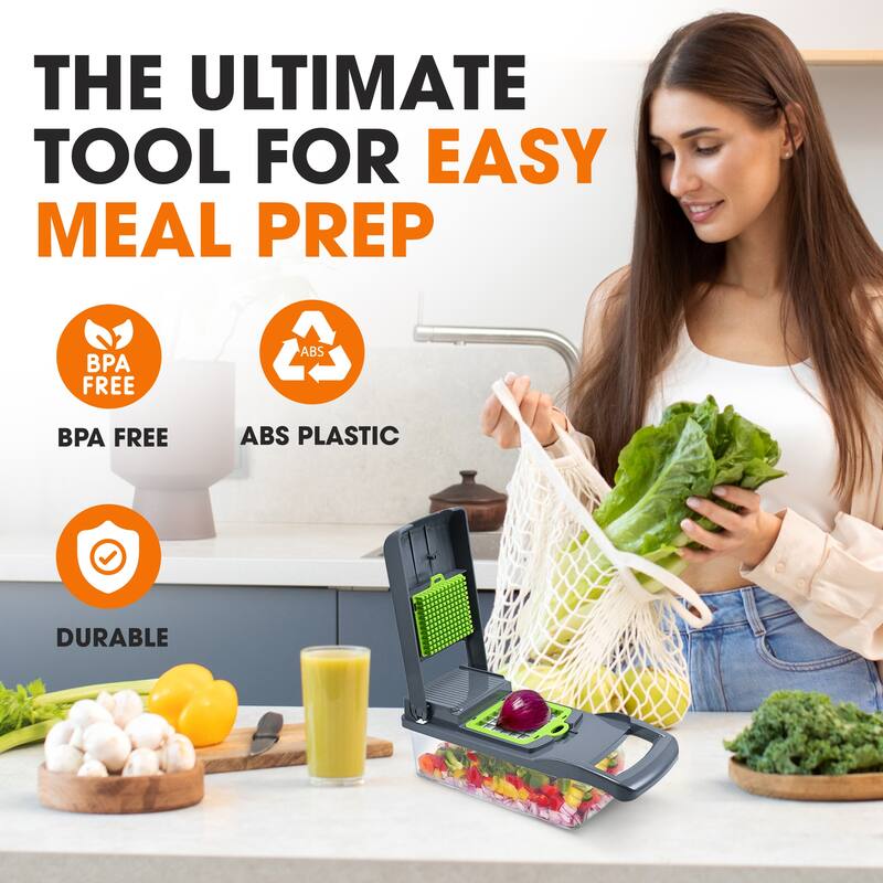Cheer Collection Vegetable Chopper with Container
