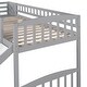 preview thumbnail 5 of 8, Stairway Twin Size Loft Bed with Two Drawers and Slide, Grey