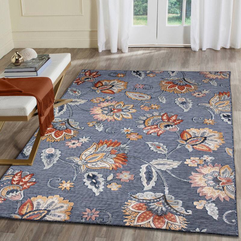 Liora Manne Canyon Ornamental Flower Indoor/Outdoor Rug
