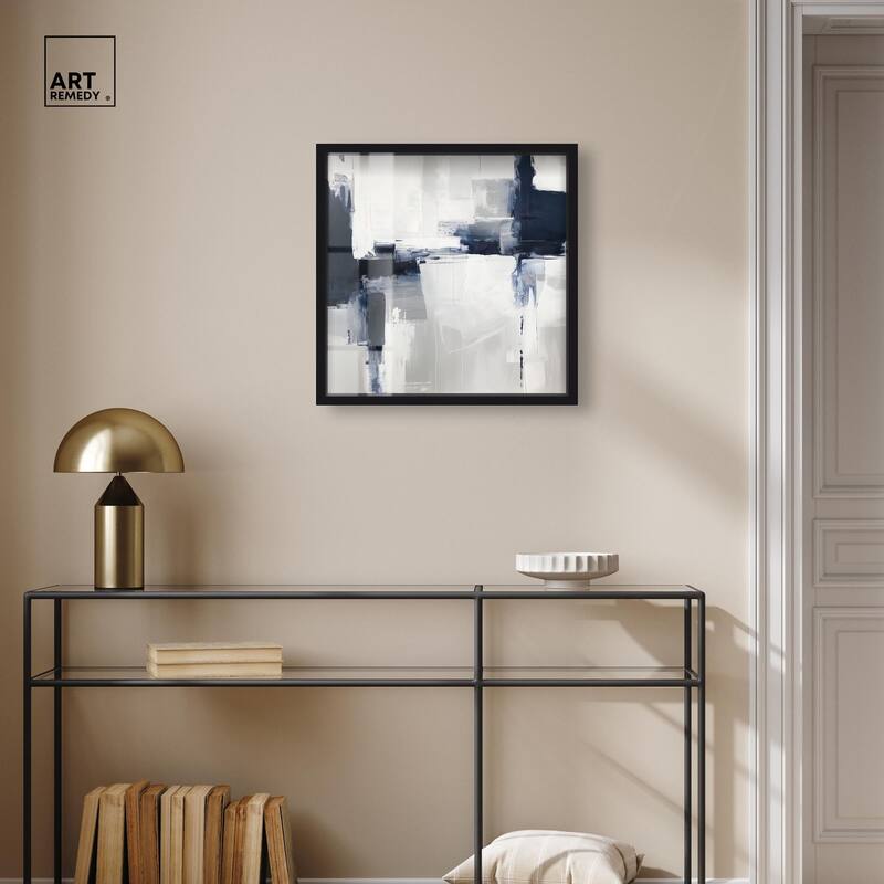 Porcelain Blue on White II Shadowbox by Art Remedy