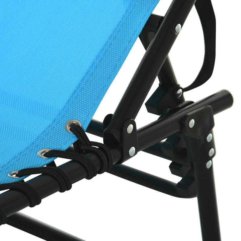Foldable Chaise Lounge,4-Pos Recline,Trifold Portable,Breathable Mesh
