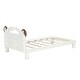 preview thumbnail 6 of 11, Twin Size Platform Bed With Bear Ears Shaped Headboard And Led