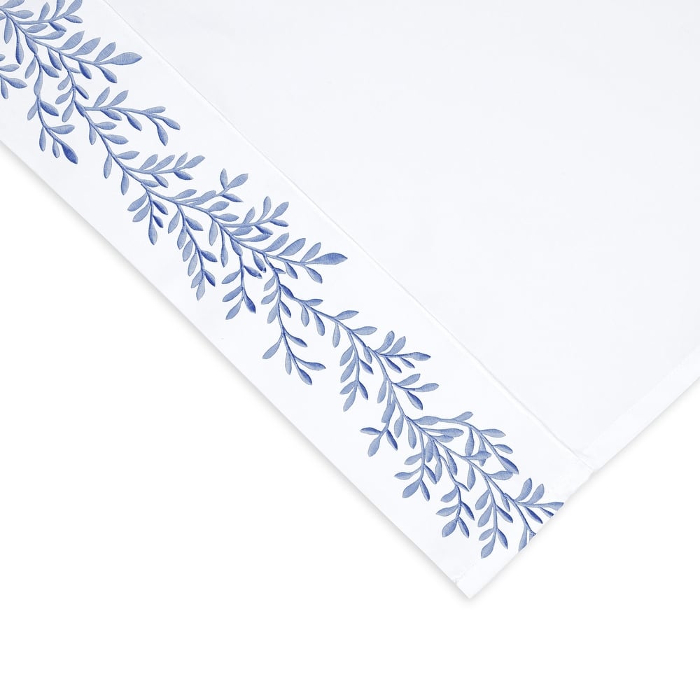 Home Sweet Home Collection 600TC Cotton Floral Vine Embroidery Sheet Set - 3 colors