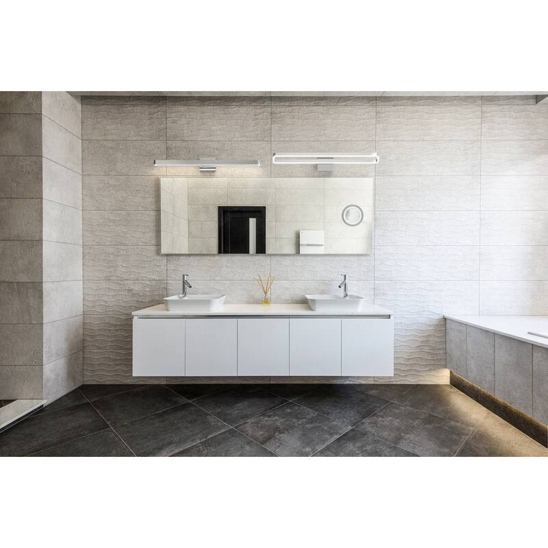 Aria 24 Inch Rectangular Swivel Vanity Wall Sconce