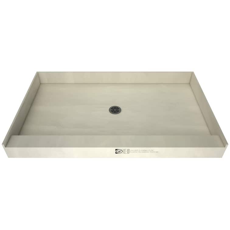 Tile Redi 3772C-PVC Redi Base 72" x 37" Rectangular Shower Base with
