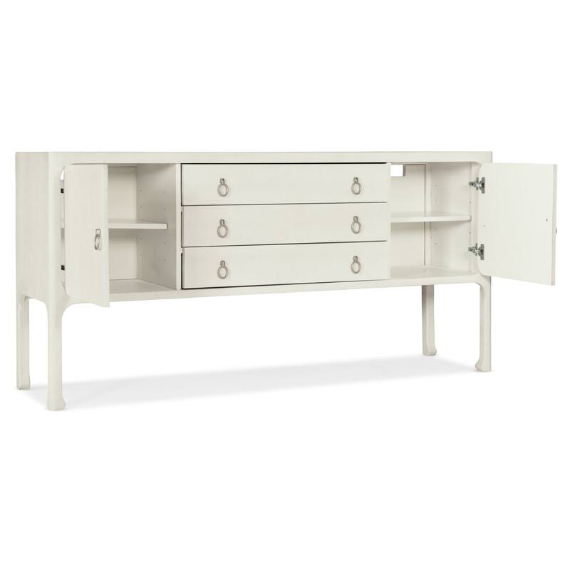Hooker Furniture 6350-75907 Serenity 74" Wood Veneer Sideboard/Buffet - Cream
