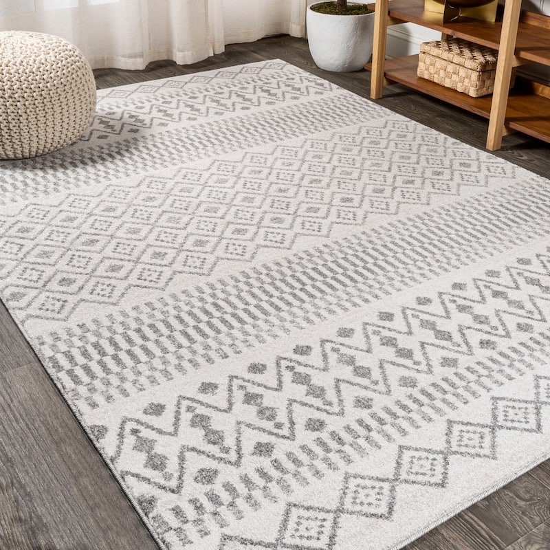 JONATHAN Y Bhalil Berber Geometric Stripe Area Rug