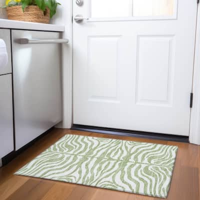 Premium Washable Super Soft Zebra Print Mayfield Rug