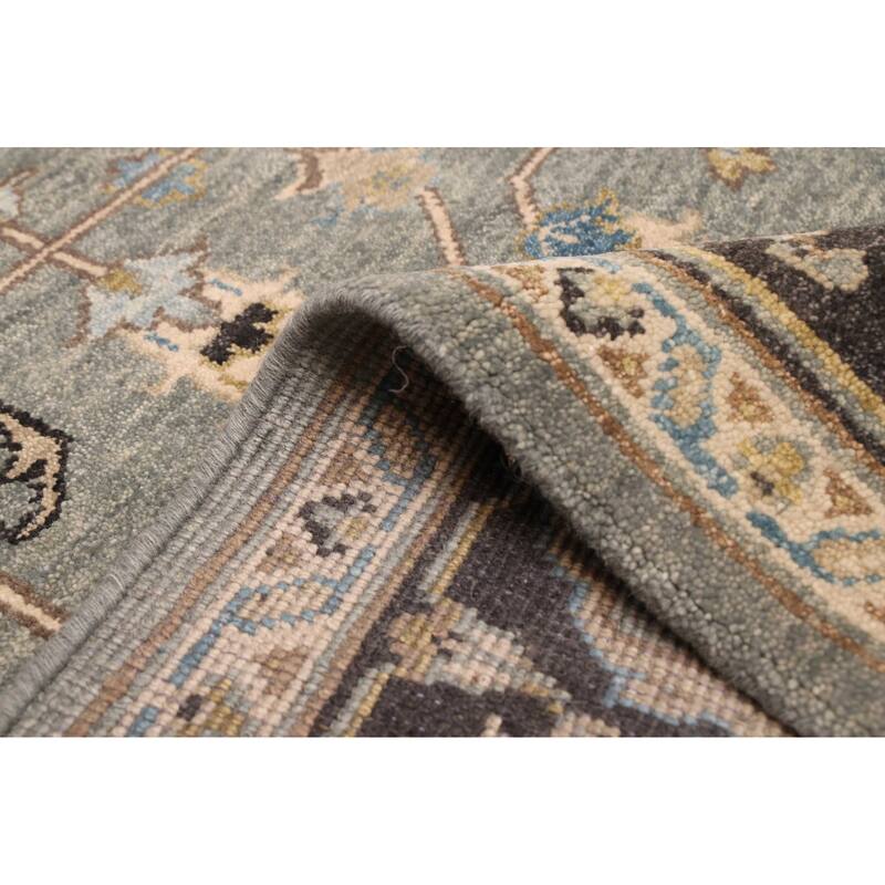 ECARPETGALLERY Hand-knotted Finest Agra Jaipur Teal Wool Rug - 7'11 x 9'7