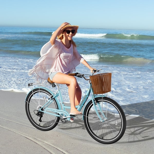 Huffy Nel Lusso Beach Bicycle With Basket Bike With Perfect Fit