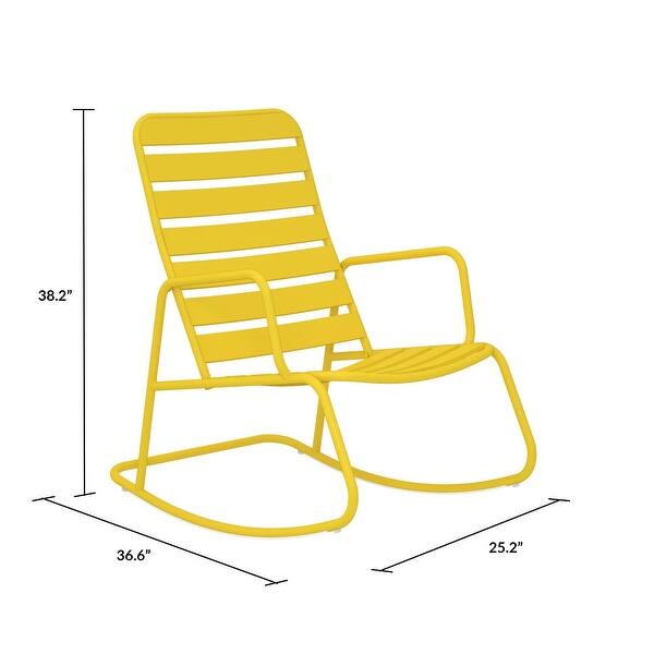 Novogratz Poolside Collection Roberta Outdoor Rocking Chair Overstock 26280272