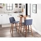preview thumbnail 35 of 42, Carson Carrington Oscar Mid-Century Modern Counter Stool with Black Round Footrest (Set of 2) - N/A