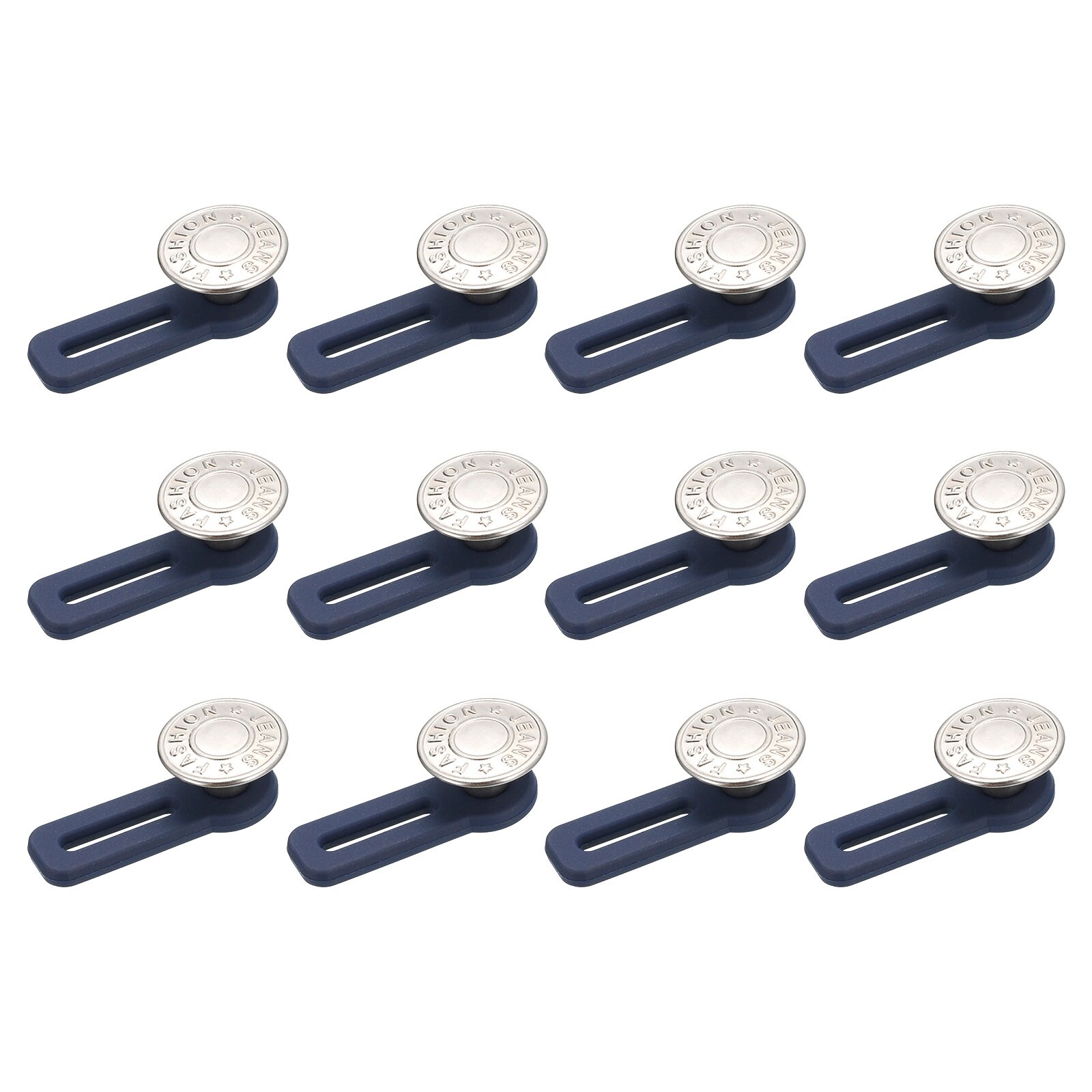 Button Extenders, 12pcs - Waist Extenders for Pants for Women and Men(Silver)  - Silver - Bed Bath & Beyond - 37559221