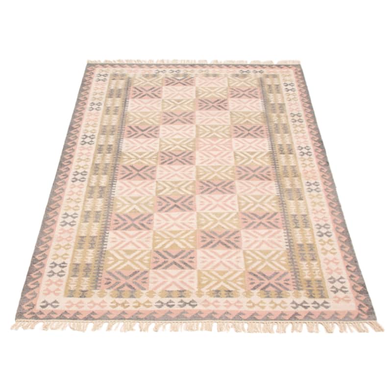 Ankara FW Pink Kilim 5'2" x 7'8" - 5'2 x 7'8