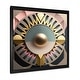 preview thumbnail 7 of 6, Designart "Golden Sphere Geometrics" Modern Abstract Framed Art Print