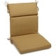 preview thumbnail 16 of 17, Three-section Outdoor Seat/Back Chair Cushion (Multiple Sizes) 18" x 38" - Wheat