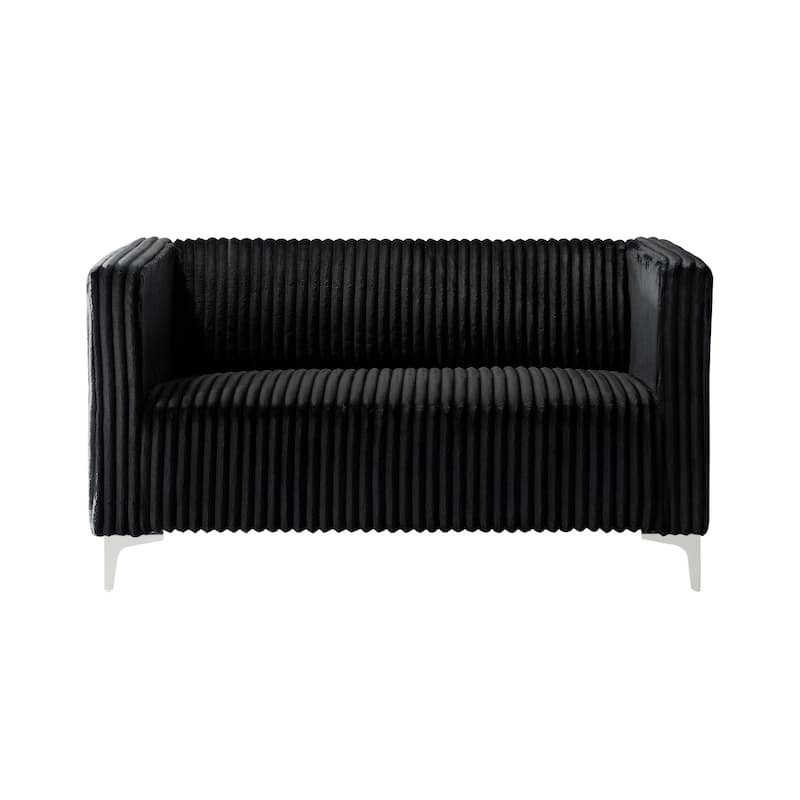Clayfell Gavin Velvet Square Arm Living Room Set