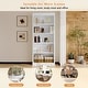 preview thumbnail 6 of 17, 83.4" Tall Wood Bookcase, 5-Tier Bookshelves with Adjustable Storage Shelves, Storage Shelves for Living Room,Home Office