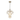 Vintage Luxe 1-Light Cutting Crystal Flower Decor Gold Chandelier